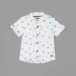 Juniors by Lifestyle Boys Opaque Printed Casual Shirt-picture-18