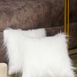 The Artment BrushedDreams Faux Fur Snowy White Cushion Cover (Set of 2)-image-26