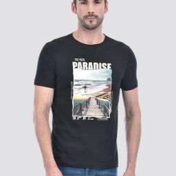 Numero Uno Black Cotton Regular Fit Printed T-Shirt-picture-18