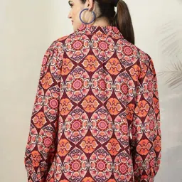 Melon By plusS Brown Printed Shirt image 3