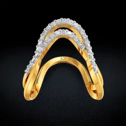 Joyalukkas 18k Gold Vanki Model Diamond Casual Ring for Women-picture-26