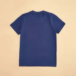 Pantaloons Junior Navy Cotton Printed T-Shirt image 4