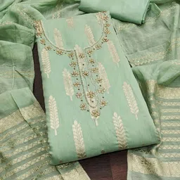 Maroosh Ethnic Motifs Woven Design Beads and Stones Unstitched Dress Material-picture-20