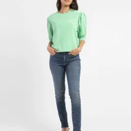 levi's Women's 311 Blue Skinny Fit Mid Rise Jeans image 1