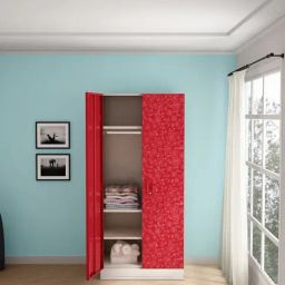 Godrej interio Slimline Fantasia 2 Door Steel Almirah, Red (1 Year Warranty,1 Locker)-picture-34