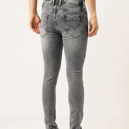 Integriti Men Smart Slim Fit Mid-Rise Light Fade Stretchable Jeans image 2