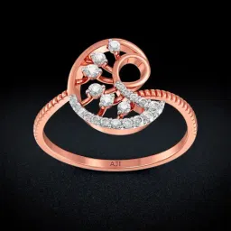 Joyalukkas 18k Gold Embroidery Inspired Diamond Casual Ring for Women-picture-16