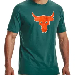Under Armour Green Regular Fit Printed Sports T-Shirt-image-79