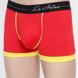 La Intimo Men Pack Of 2 Mid-Rise Body Boost Striped Trunks LITR020B image 5