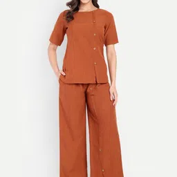 RAISHREE Round Neck Top & Trousers Co-Ords image 4