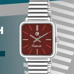 REBOOT Men Stainless Steel Bracelet Style Straps Analogue Watch sh_New89_154 Maroon-picture-27