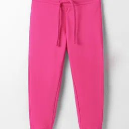 UCB Cotton Blend Knit Full Length Solid Track Pant - Pink-picture-30