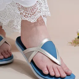 Shoetopia Strap Detailed Sandals - Blue-picture-24