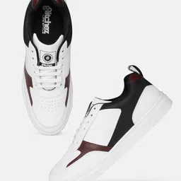 glitchez Men Colourblocked Perforated Lace-Ups Sneakers-picture-16