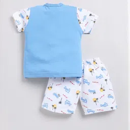 UNO KIDS Boys Pack of 2 Printed T-shirt with Shorts image 5