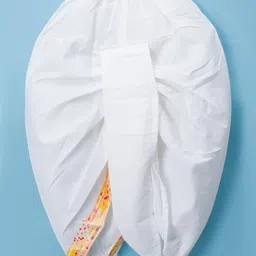 Dapper Dudes Full Sleeves Floral Printed Kurta Dhoti Set - Yellow image 5