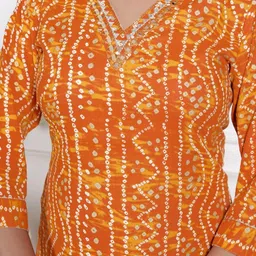 ANGIYA Women Orange Kurtas-picture-19