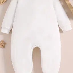 KNITROOT Infants Printed Cotton Round Neck Rompers image 4