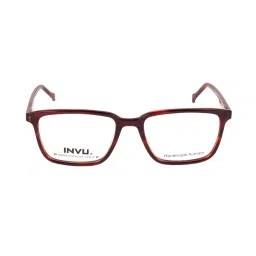 INVU A4008B Brown Full Rim Rectangular Frame image 1