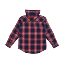 Gini & Jony Kids Multicolor Cotton Plaid Pattern Shirt image 2