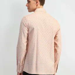 Arrow Brown Cotton Slim Fit Checks Shirt image 2