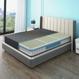 Sleepyhead Technic Hybrid Grey Foam 3 Zone 6D Hexagon Grid Mattress With 3 Zone Pocket Spring image 2