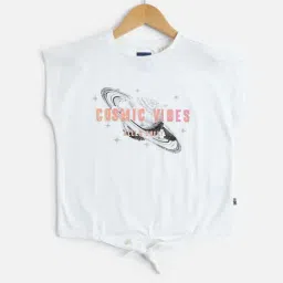 Allen Solly Kids White Graphic T-Shirt-image-49
