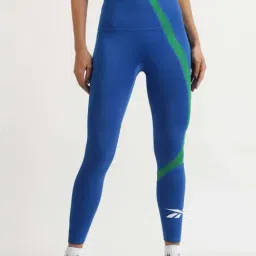 Reebok Blue Skinny Fit Sports Tights-image-23