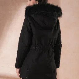 Globus Black Regular Fit Puffer Jacket image 2