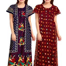 PR PINK ROYAL Printed Maxi Nightdress-picture-19