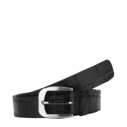 Aditi Wasan Black Leather Waist Belt for Men image 1