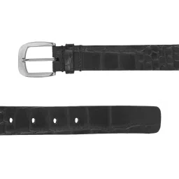 Aditi Wasan Black Leather Waist Belt for Men image 4