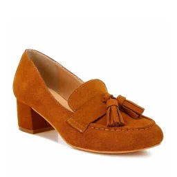 Rag & Co Women's Tan Casual Mocassins image 2