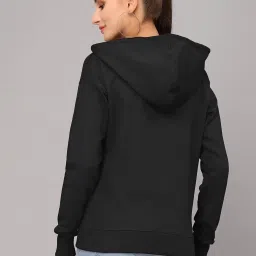 Style Quotient Black Printed Hoodie image 2