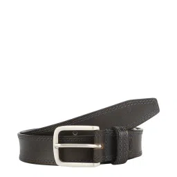 Aditi Wasan Black Leather Waist Belt for Men image 1