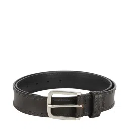 Aditi Wasan Black Leather Waist Belt for Men image 2