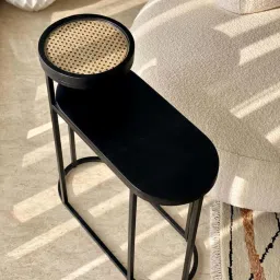 Mason Home Kovo Rattan Charcoal 2-Tier Table image 2