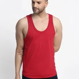 Friskers Multi Cotton Slim Fit Vest - Pack of 2 image 4