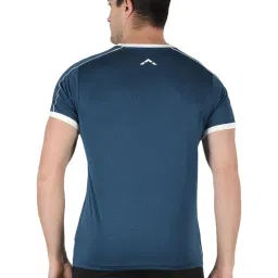 Rock.it Blue Self Pattern Regular Fit T-Shirt image 2