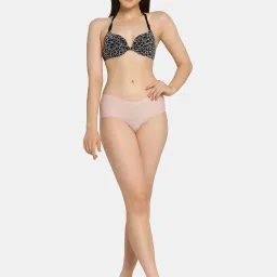 Da Intimo Pink Self Design Hipster Panty image 4