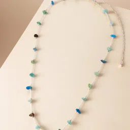 Accessorize London Brights Multi Stone Station Necklace image 2