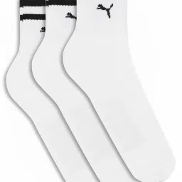 Puma White Cotton Logo Extra Large Socks - Pack of 3 image 2