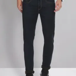 AD by Arvind Dark Blue Skinny Fit Lightly Washed Jeans-image-35