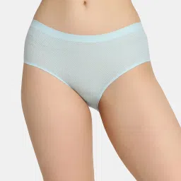Da Intimo Sky Blue Self Design Hipster Panty image 1