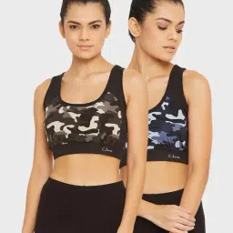 Clovia Multicolor Printed Sports Bra (Pack of 2)-picture-14