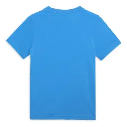 Puma Boys Blue Cotton Graphic T-Shirt image 2