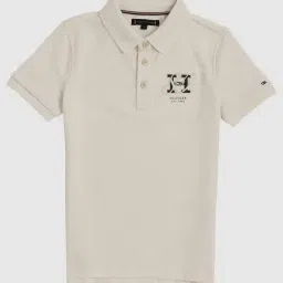 Tommy Hilfiger Kids Beige Regular Fit Polo T-Shirt-picture-10