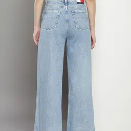 TOMMY HILFIGER Blue Cotton Relaxed Fit High Rise Jeans image 2