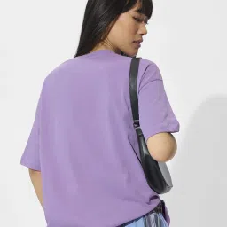 The Souled Store Purple Graphic T-Shirt image 2