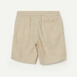 Fame Forever by Lifestyle Boys Beige Cotton Textured Shorts image 2